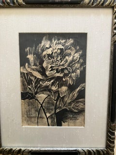 Mystery Signed Pen and Ink Floral