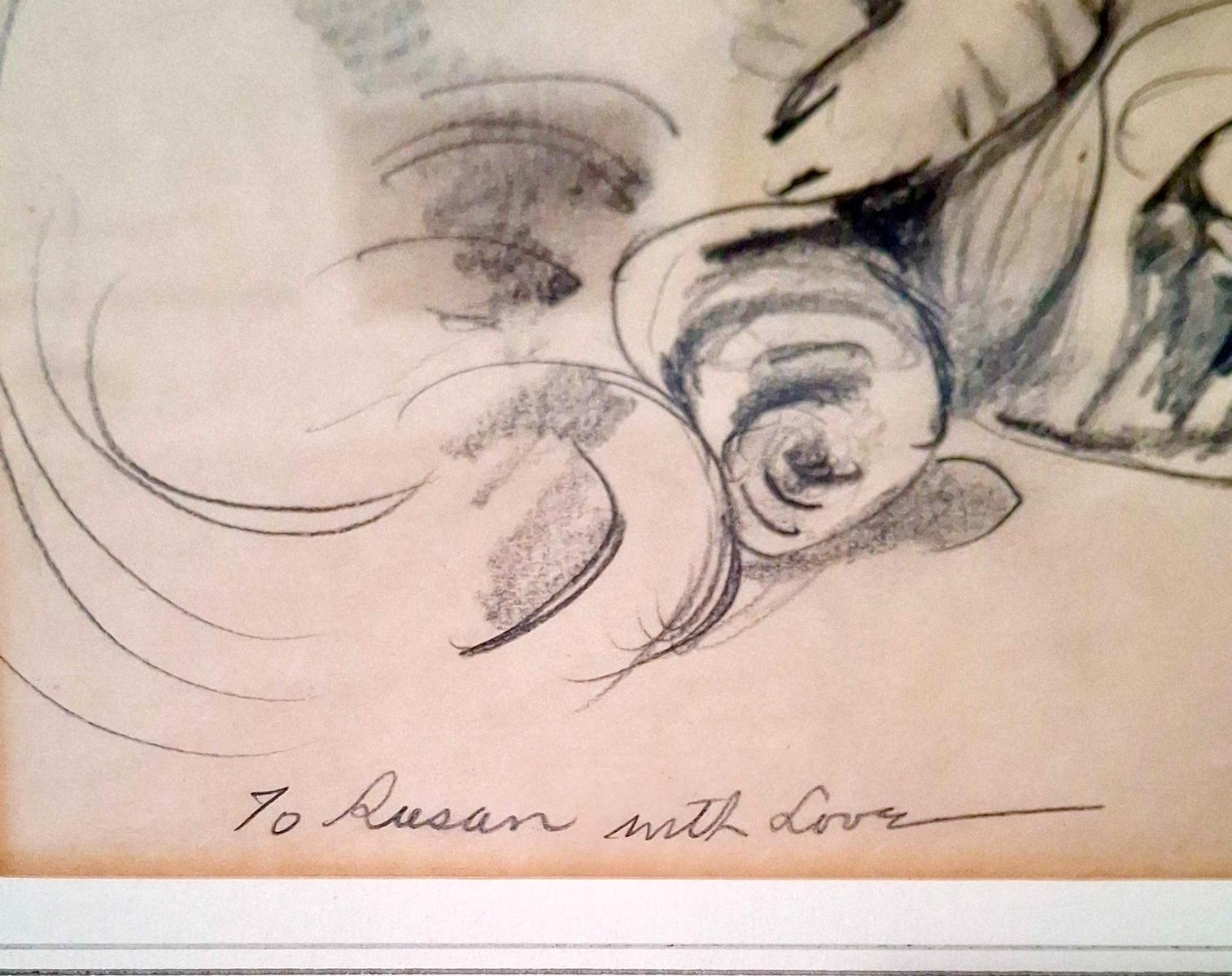 “Sleeping Cat” - Gray Animal Art by William Zorach