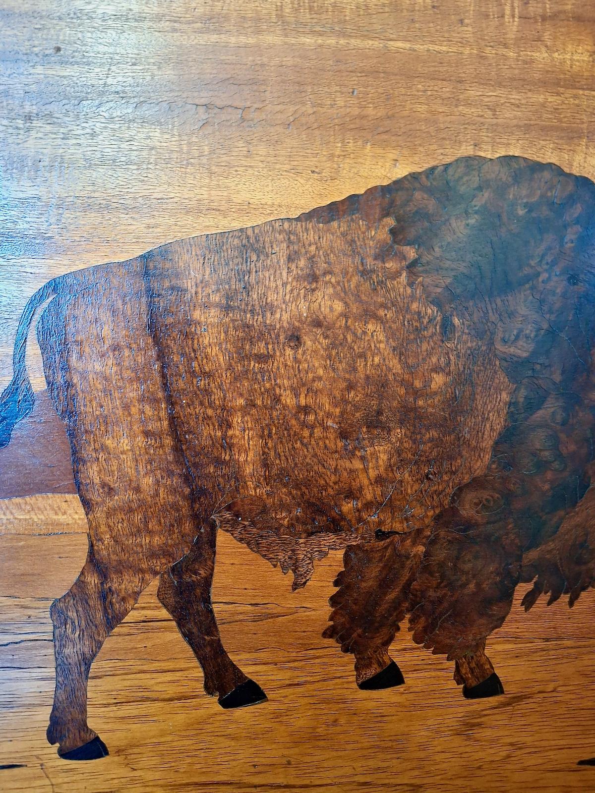 Panneau mural en marqueterie d'art populaire américain en vente 2