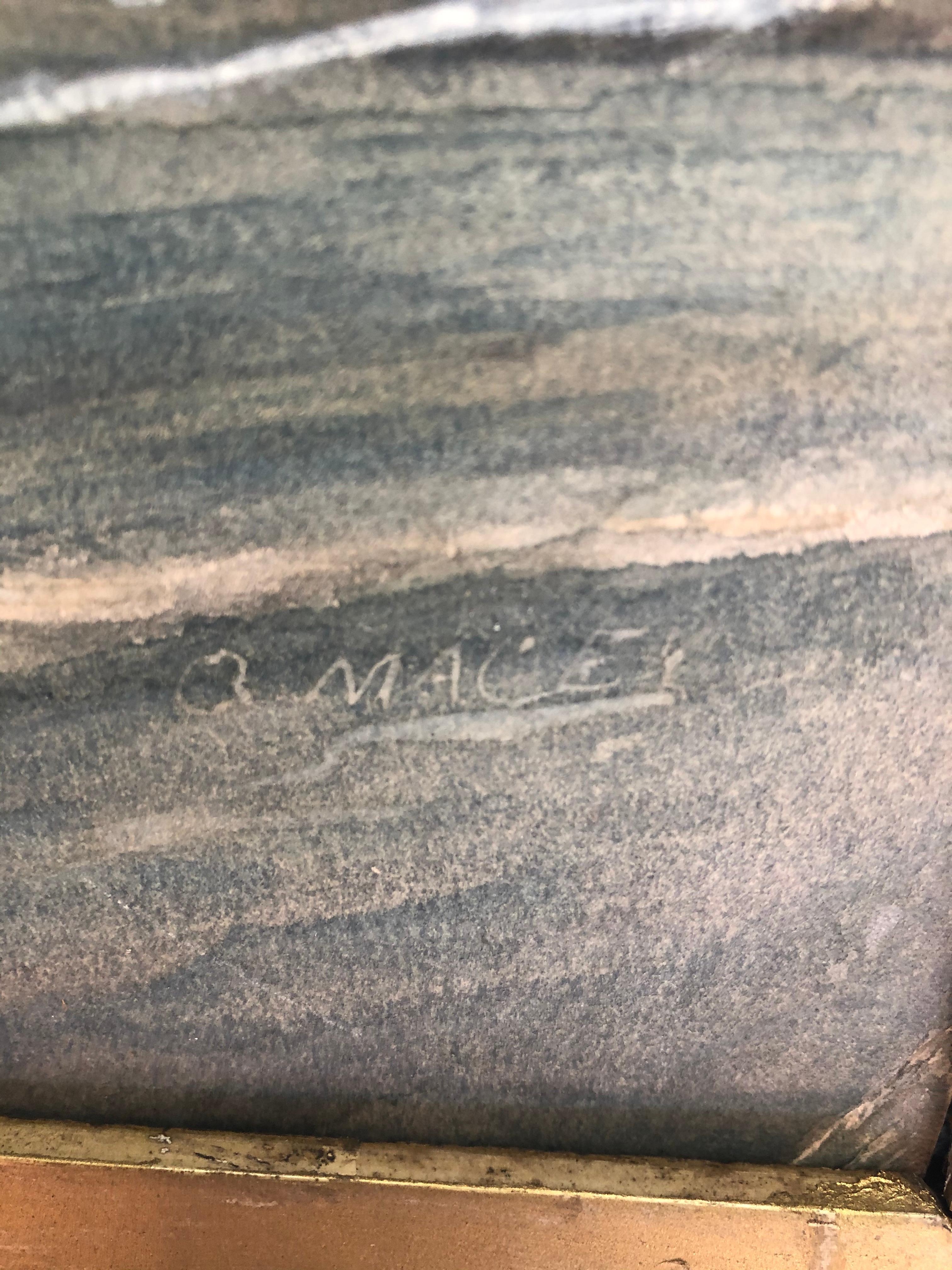 HMS Powerful 1904 Aquarelle en vente 2