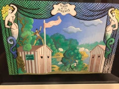 Erte (Roman de Tirtoff) Original Set Design for the Opera Dreams of Vienna