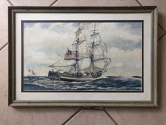 Darrell McClure "Mentor of Boston" Aquarelle