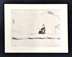 San Francisco surreale in un disegno a penna e inchiostro