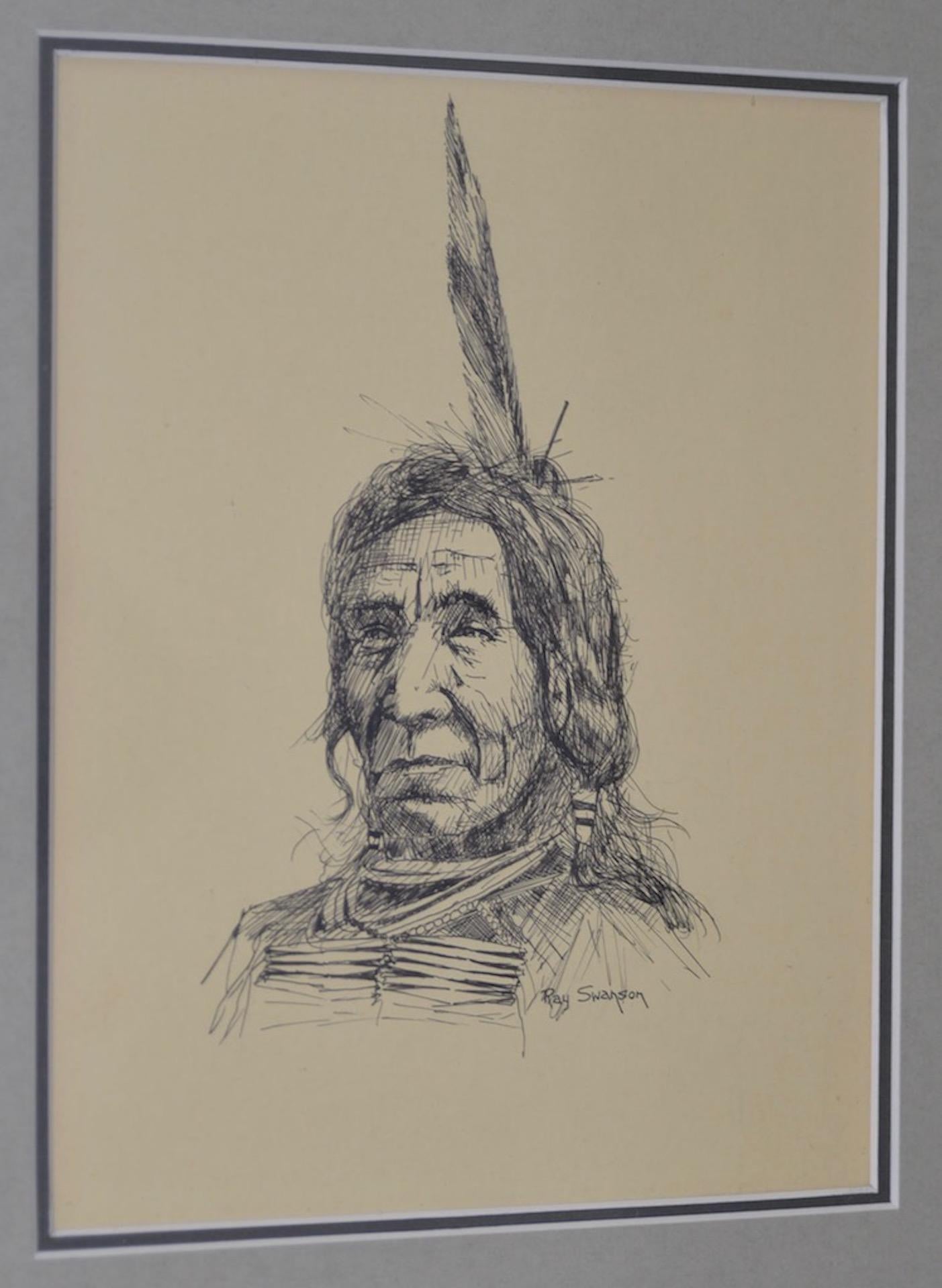 native american pen and ink drawings