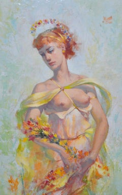 Alexander Canedo (1902-1978) "Spring" Original Oil Painting c.1940s