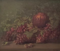William Franklin Jackson "Still Life with Vase and Grapes" c.1900