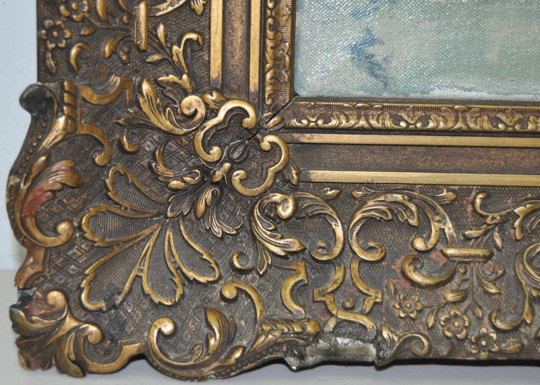 Pittura ad olio vintage 