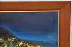 Hong Kong City Lights at Night by Mak Sun Man c.1960s