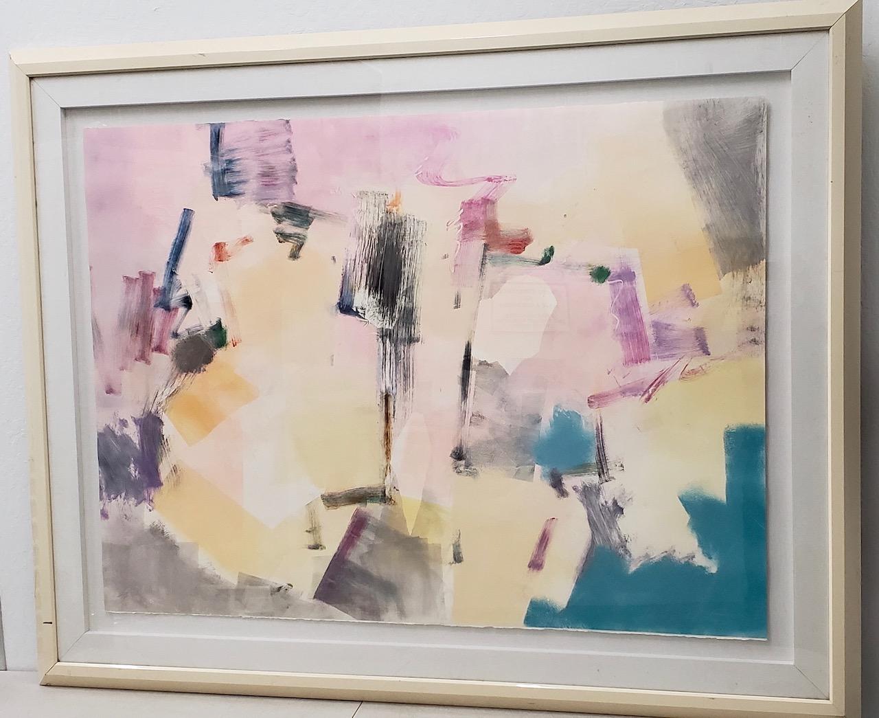 Jack Roberts (americano, 20° secolo) Pittura astratta acrilica di grandi dimensioni in vendita 1