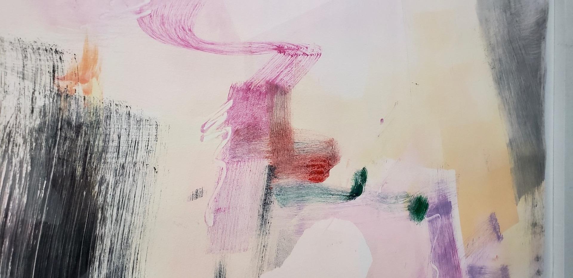 Jack Roberts (americano, 20° secolo) Pittura astratta acrilica di grandi dimensioni in vendita 4