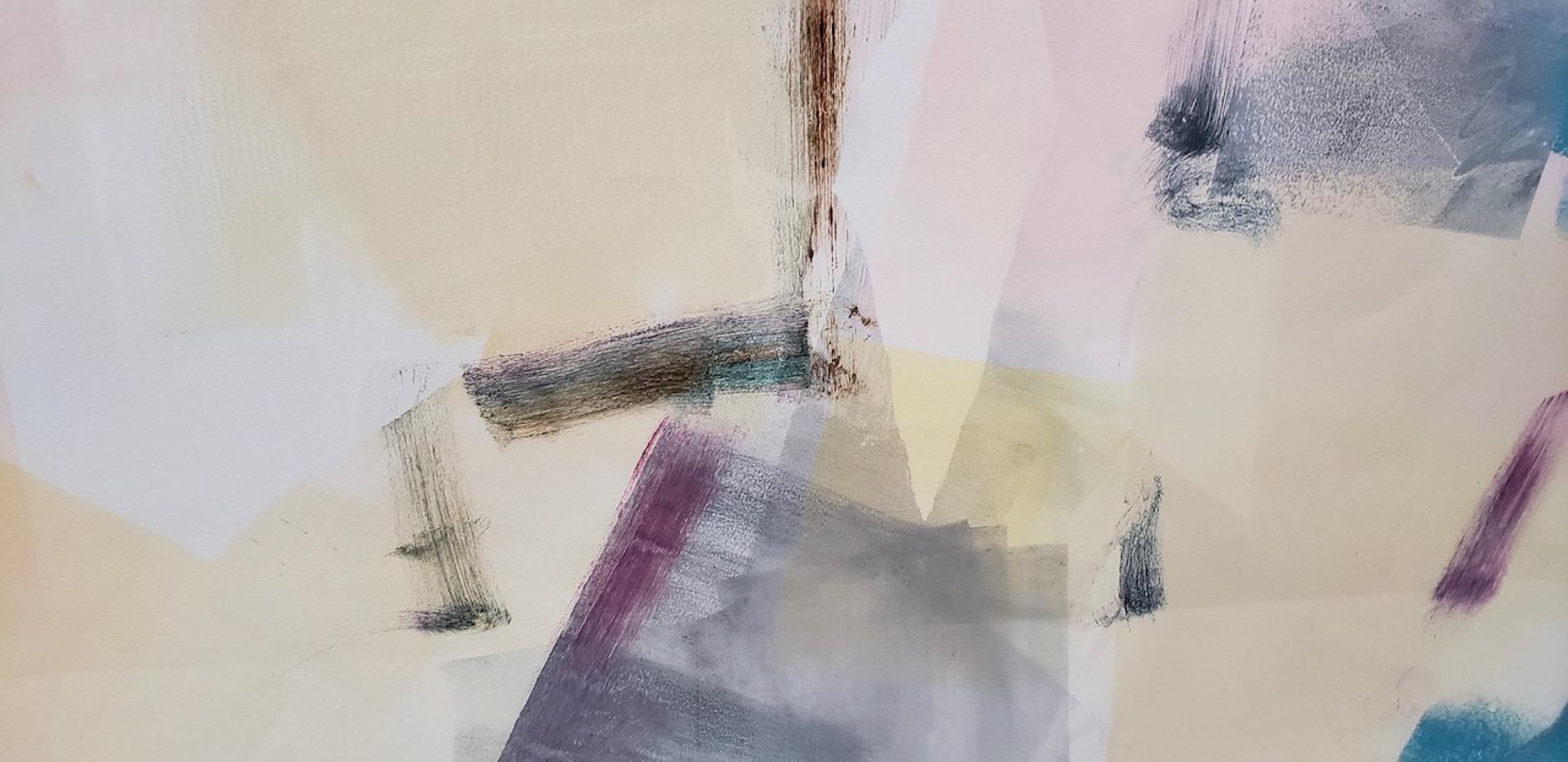 Jack Roberts (americano, 20° secolo) Pittura astratta acrilica di grandi dimensioni in vendita 5