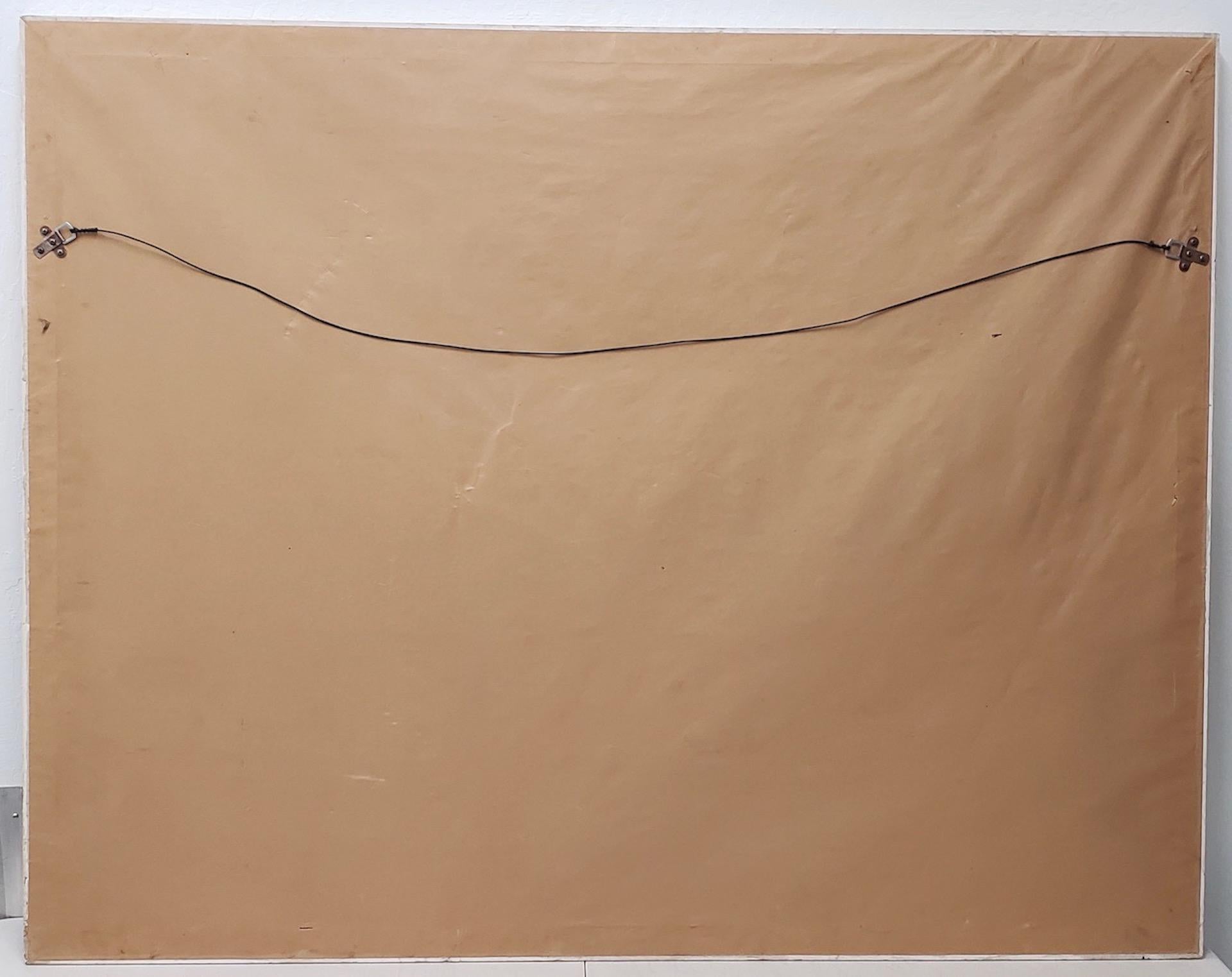 Jack Roberts (americano, 20° secolo) Pittura astratta acrilica di grandi dimensioni in vendita 6