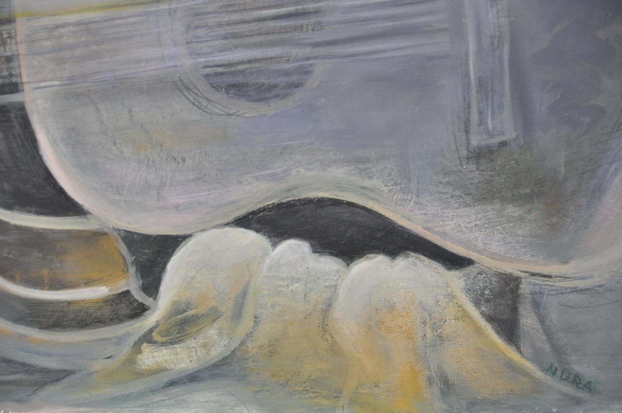 Nura Ulreich Paesaggio musicale da sogno Pittura a olio originale del 1930 circa in vendita 7