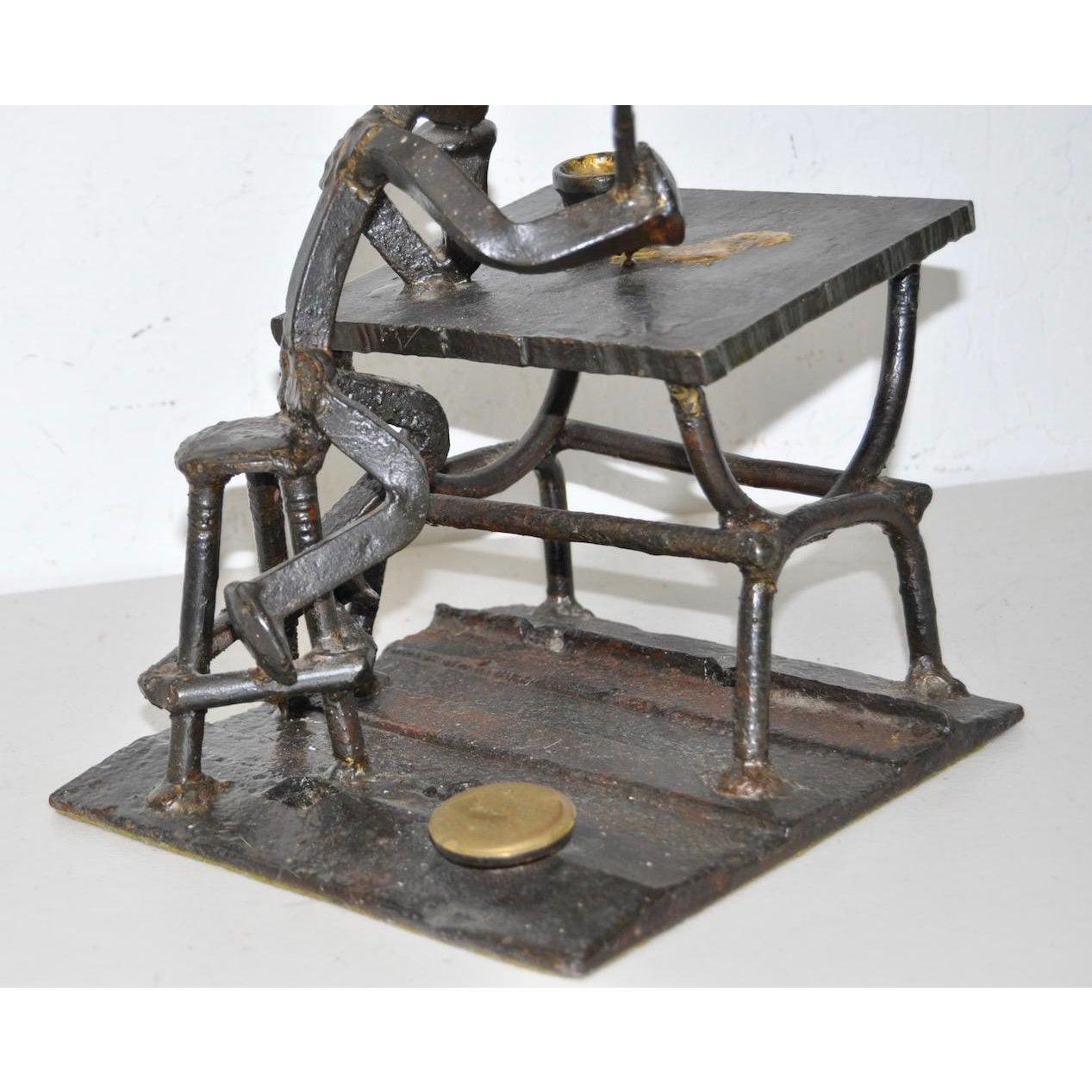 Scrap Iron Railroad Sculpture by Ray Carrington c.1971 1