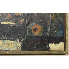 Scena astratta di porto di Igor Medvedev, metà secolo, 1960 circa
