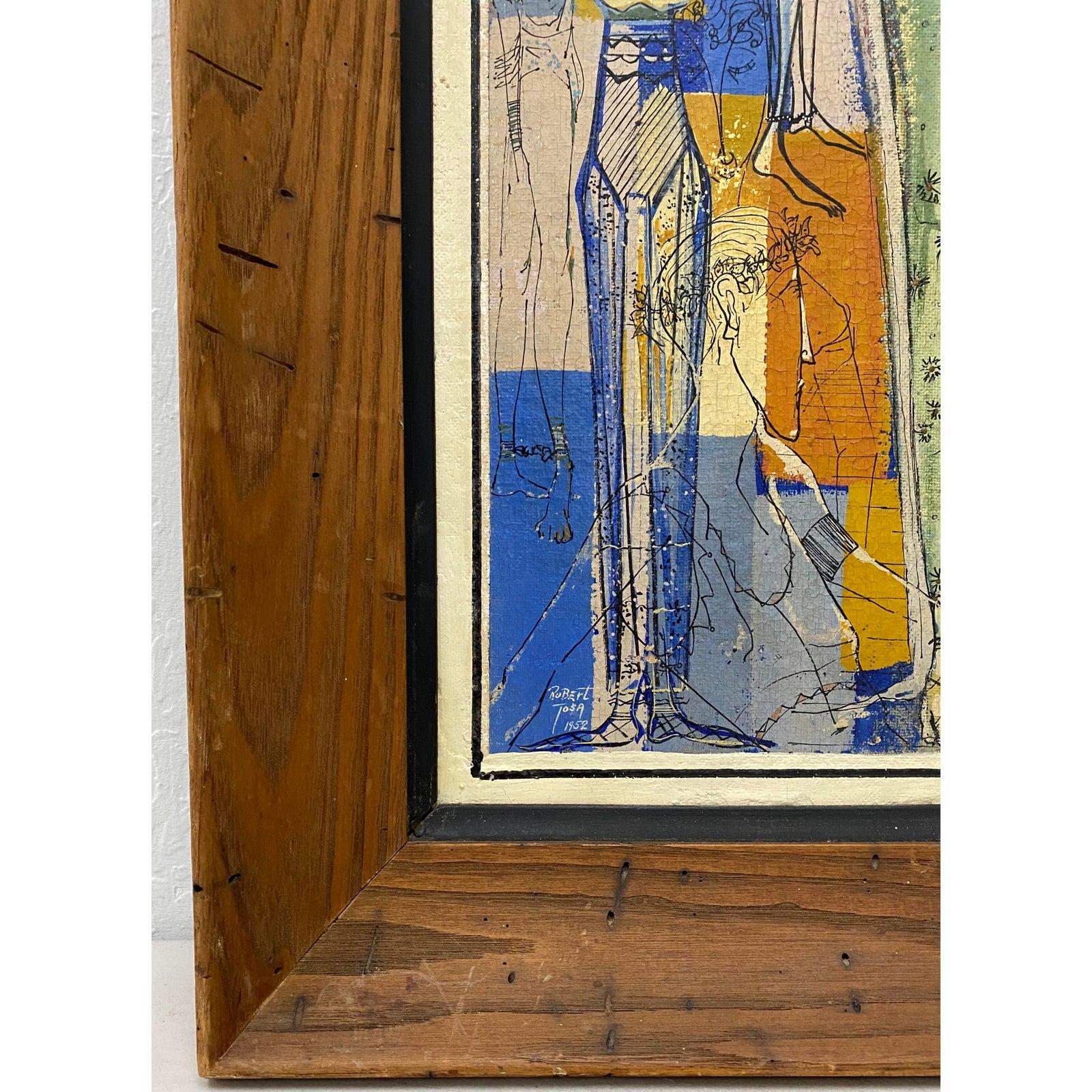 Robert The Tosa Ritratti astratti moderni di metà secolo, 1952 ca. in vendita 4