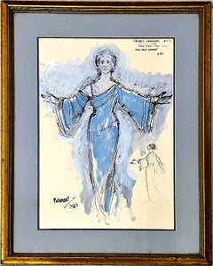 Original A.C.T. “Thieves Carnival” Costume Illustration by Lewis Brown