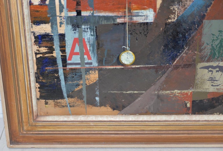 Jack Wilson Jack Wilson "ABC Time" Oil Painting c.1966 For Sale at