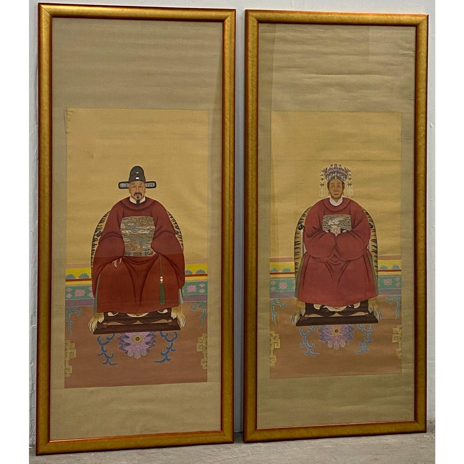 chinese emperor and empress paintings