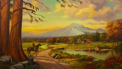 Paul Arndt (1881-1978) Large Scale Mountain Landscape C.1951