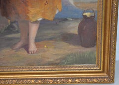 James Stokeld (1827-1877) "Buttercup" Original Oil Painting C.1869