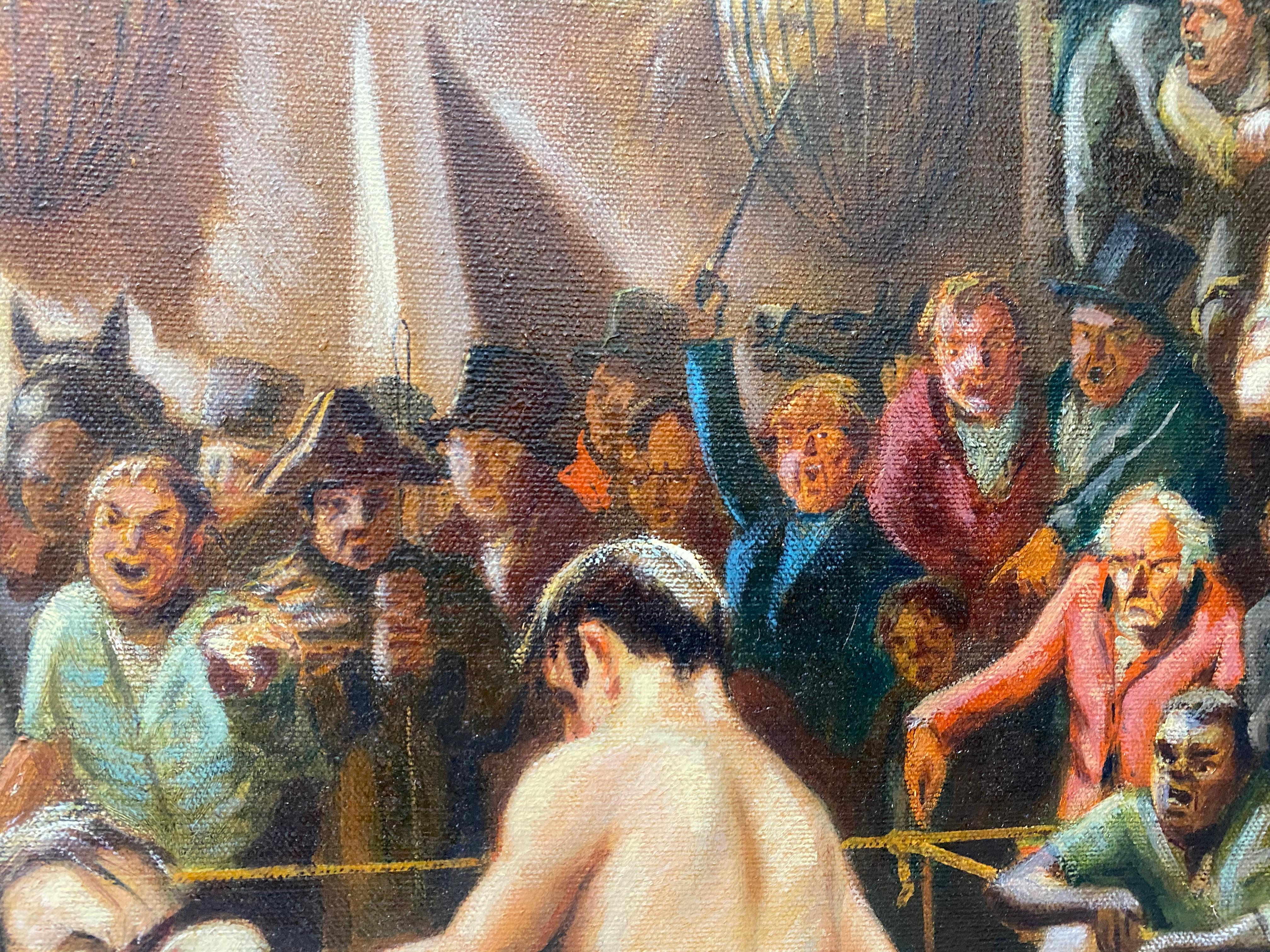 « Table Bout », peinture à l'huile originale d'Arthur Sheppard, vers 1930 en vente 8