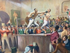 Arthur Sheppard "Tom Molineaux First Exhibition" Original Oil Painting C.1930