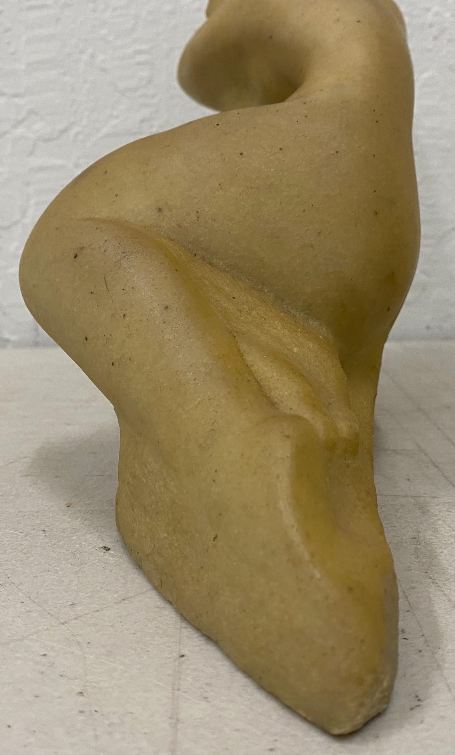 Vincent Glinsky Alabaster Reclining Nude Sculpture c.1950

9