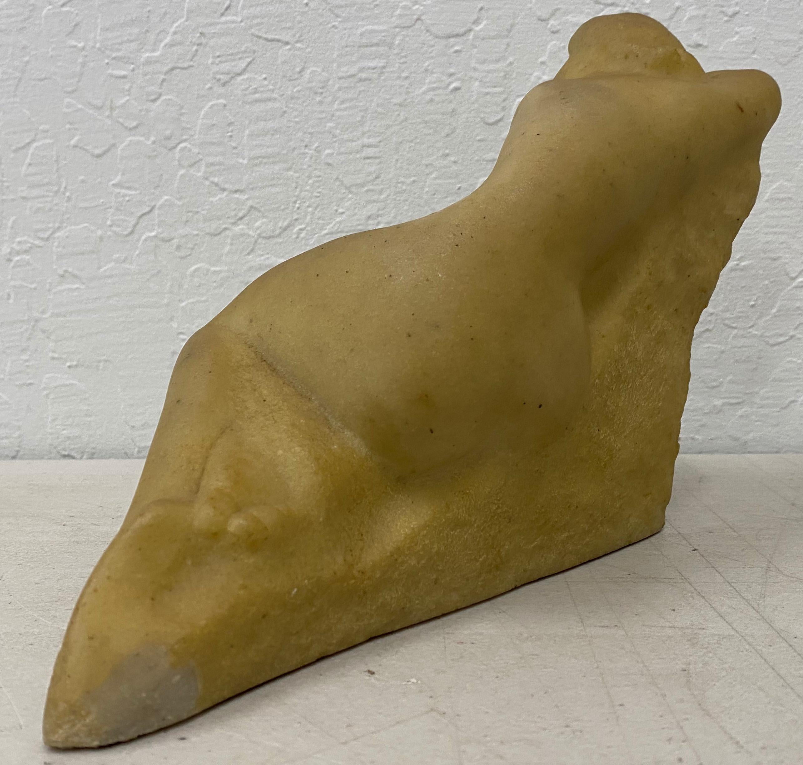 Vincent Glinsky Alabaster Reclining Nude Sculpture c.1950 For Sale 1