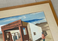 John Skolle Original Gouache on Paper New Mexico Landscape c.1940