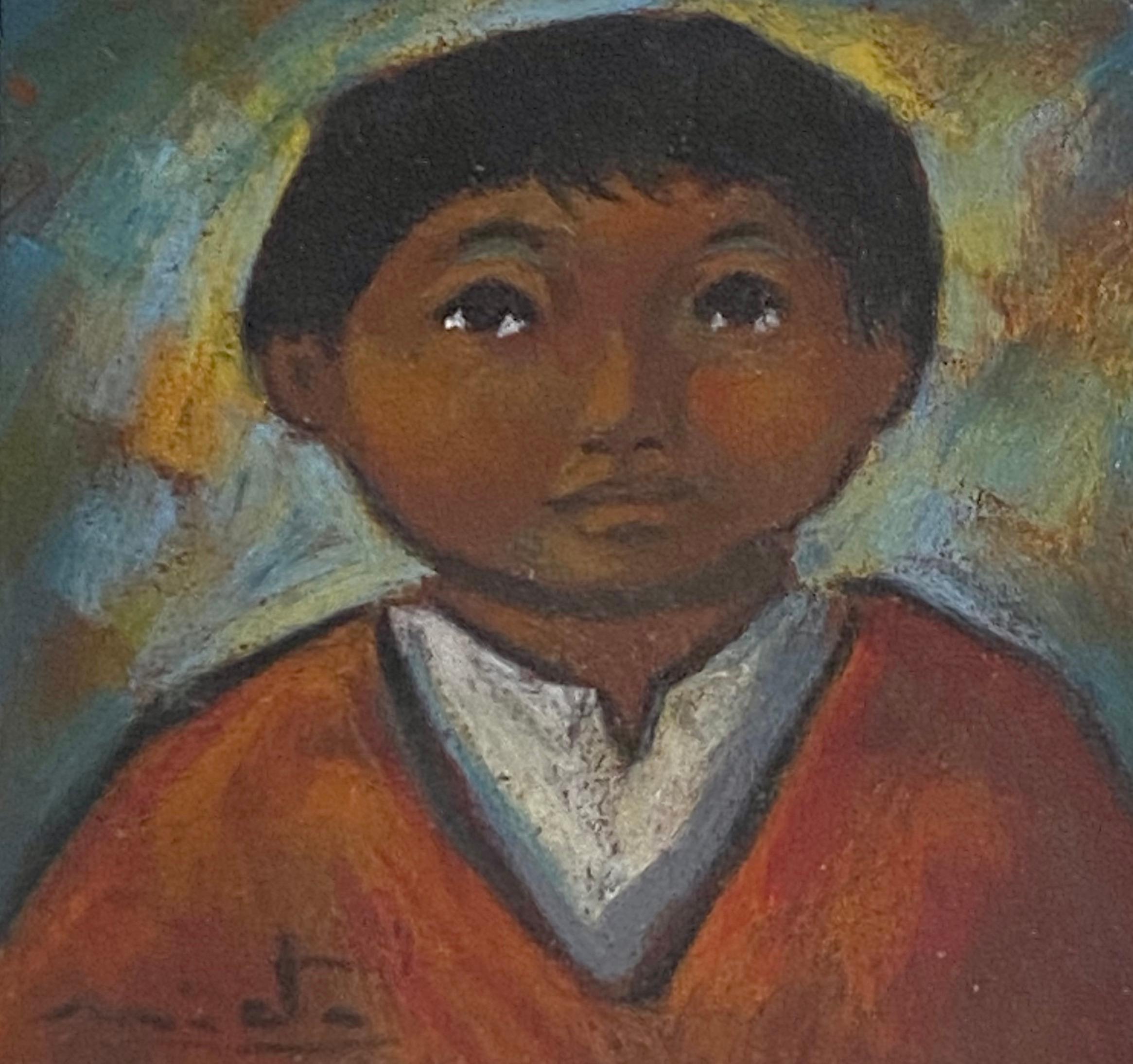 Arturo Nieto (Ecuador, 20th c.) Pastel Portrait Miniature of a Young Boy c.1970

Dimensions 3