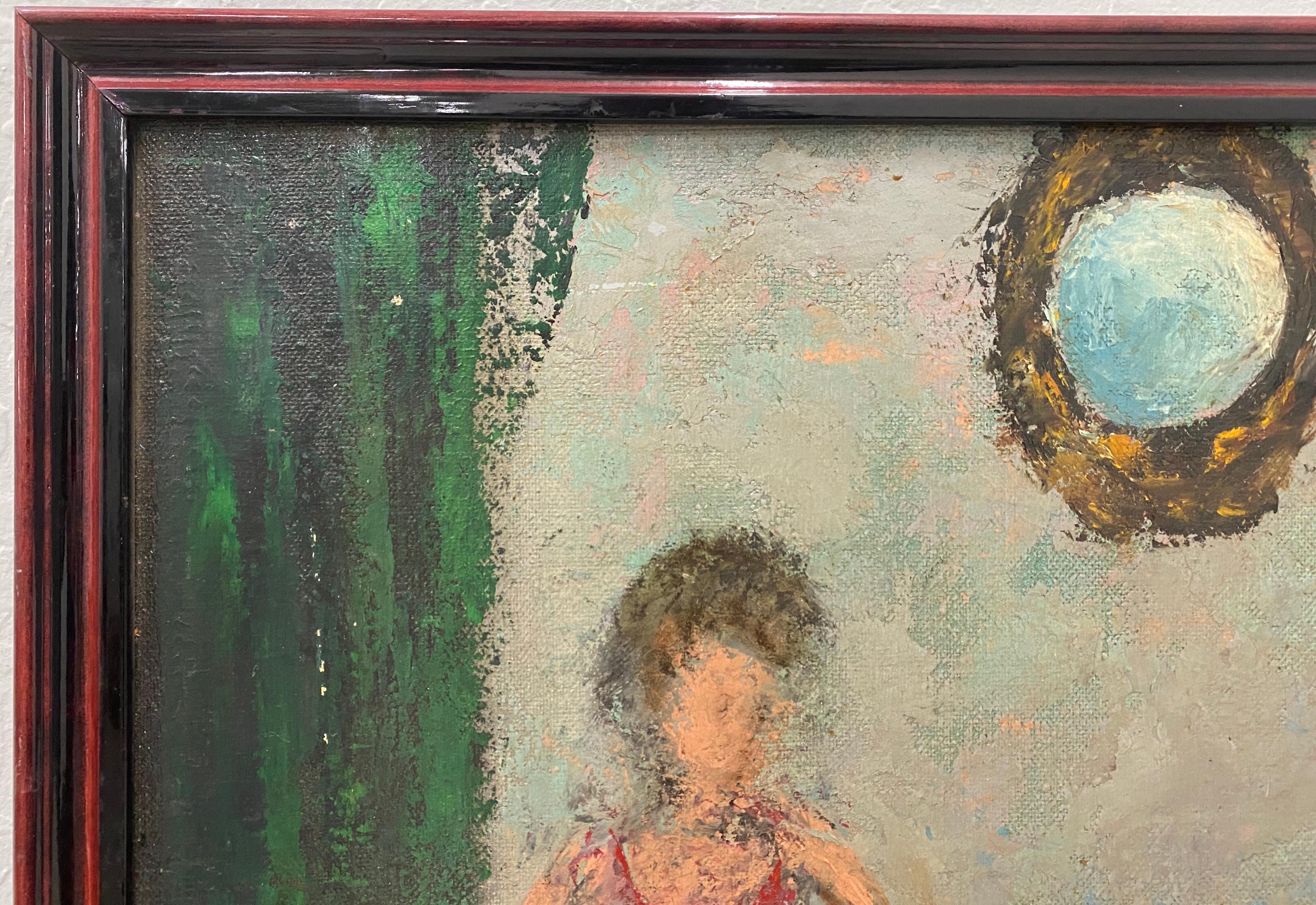 Quadro di Outsider Folk Art americano 
