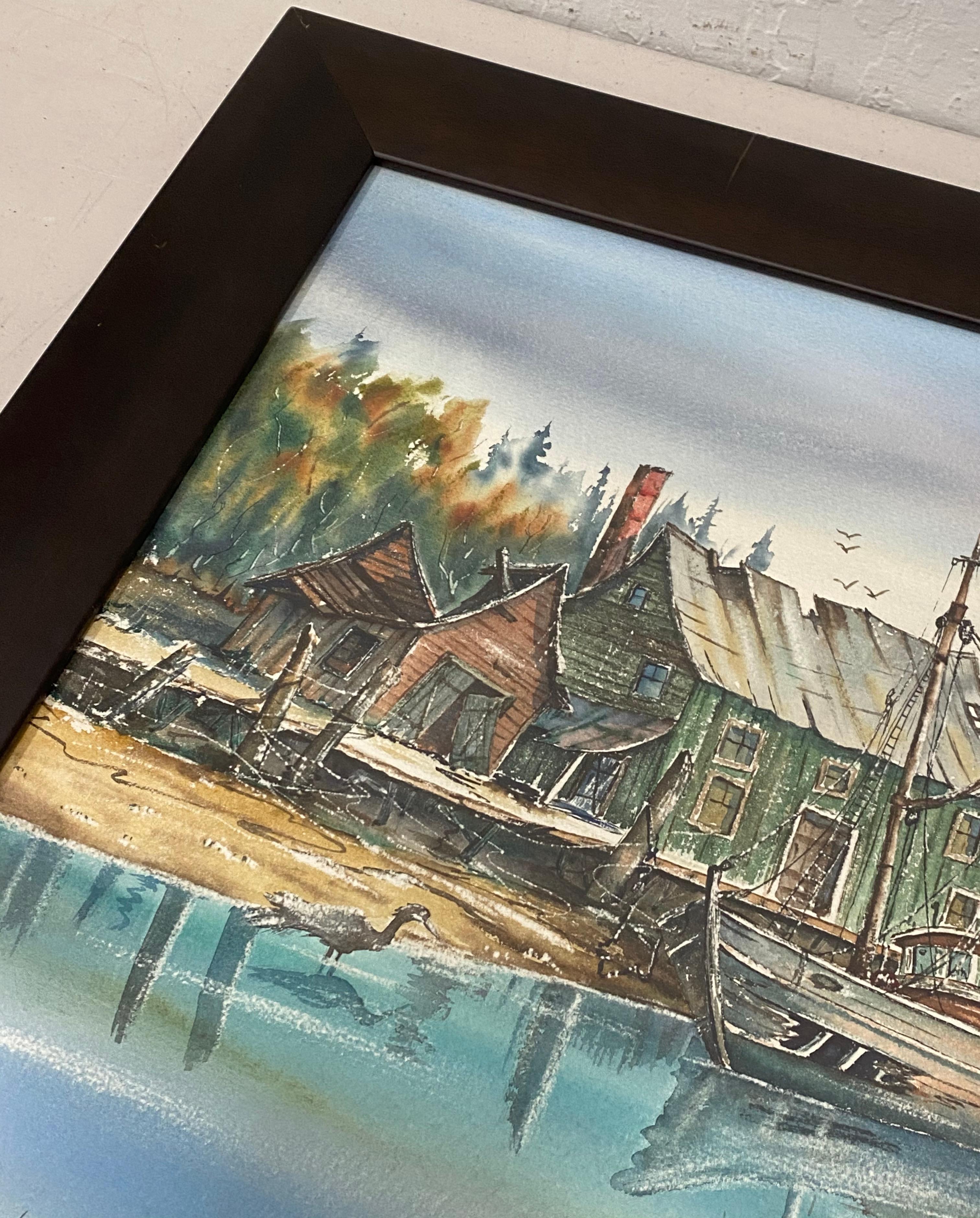 Pazifischer Nordwesten Hafenszene Original Aquarell von G.G. Kennedy, ca. 1967

Aquarell Abmessungen 28,5