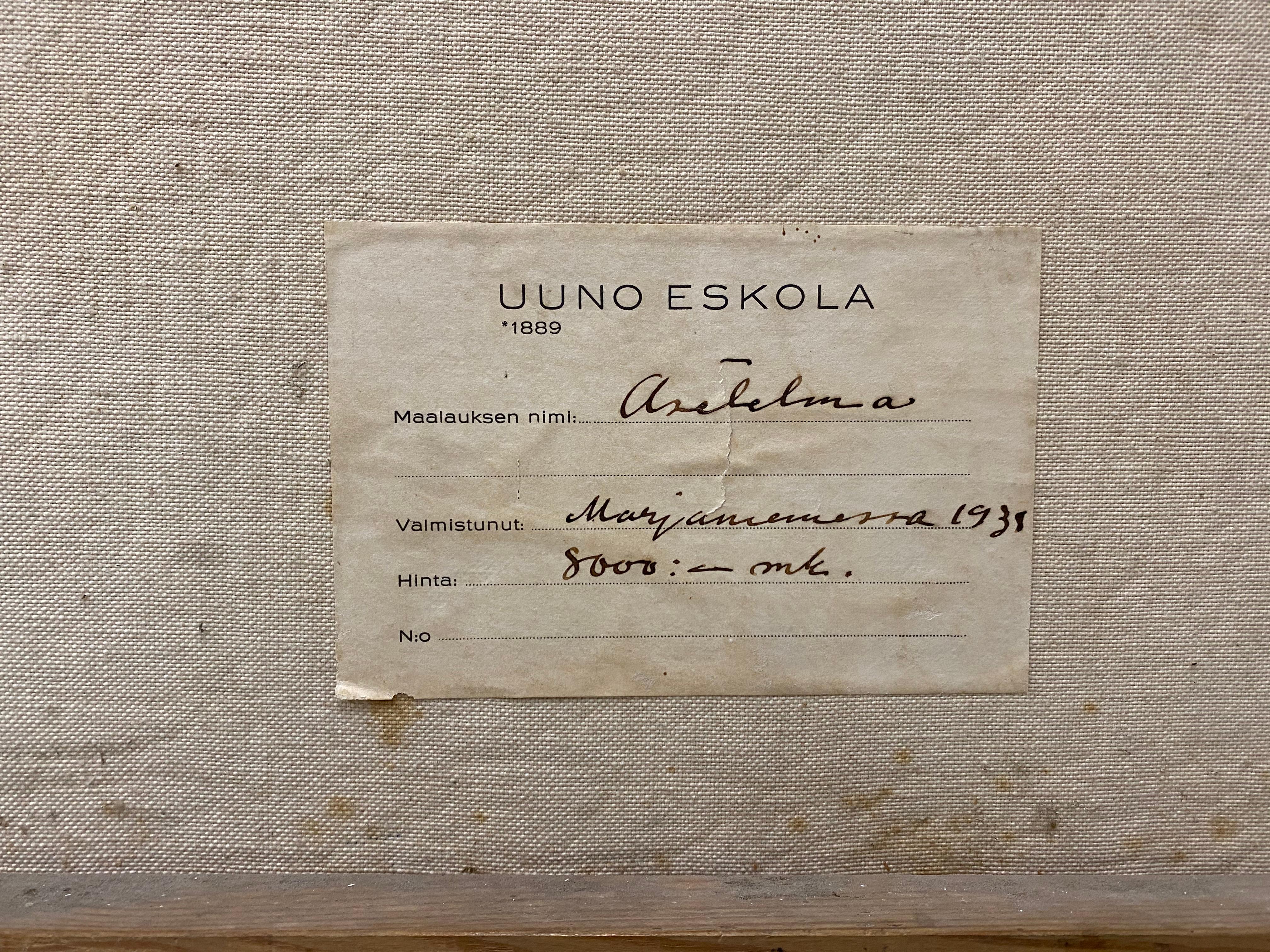 Uuno Eskola (Finland, 1889-1958) Large Scale Still Life Oil Painting C.1938 9