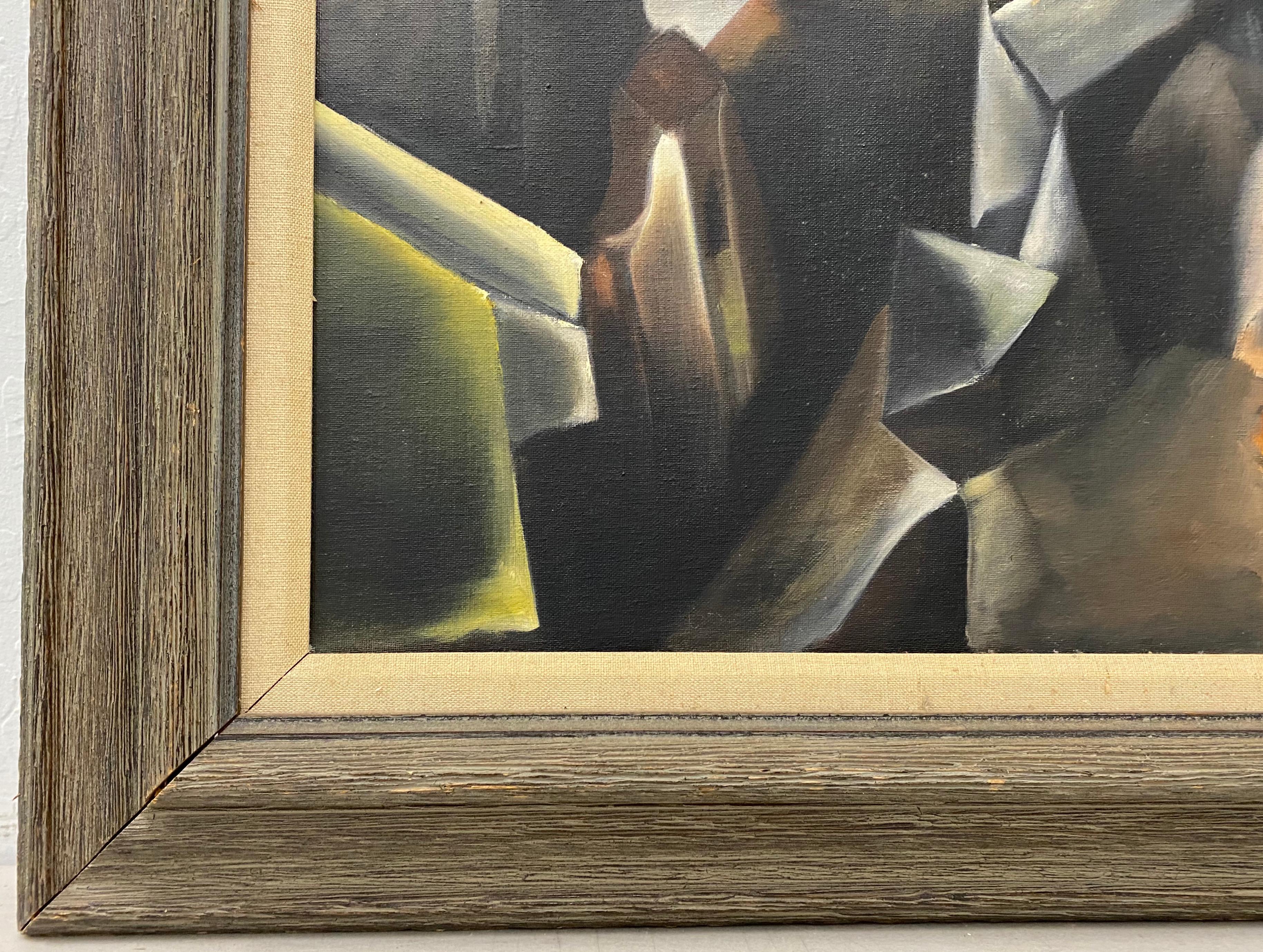 Vintage Cubist Still Life Oil Painting by Al Williams c.1940s to 1950s

Original oil on board

Dimensions 22