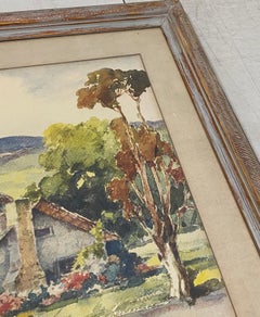 Davis F. Schwartz "Historic First Theater, Monterey County" PRINT c.1950