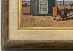 John Lentine "Le Capanne #19" Original Oil Painting C.1960