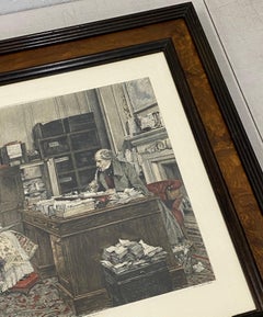 James Dobie "The New Will" Color Engraving After Walter Dendy Sadler c.1894