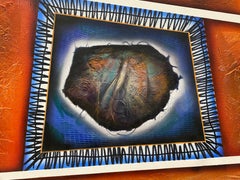 Moises Ramos Mixed Media Abstract Painting 20th Century