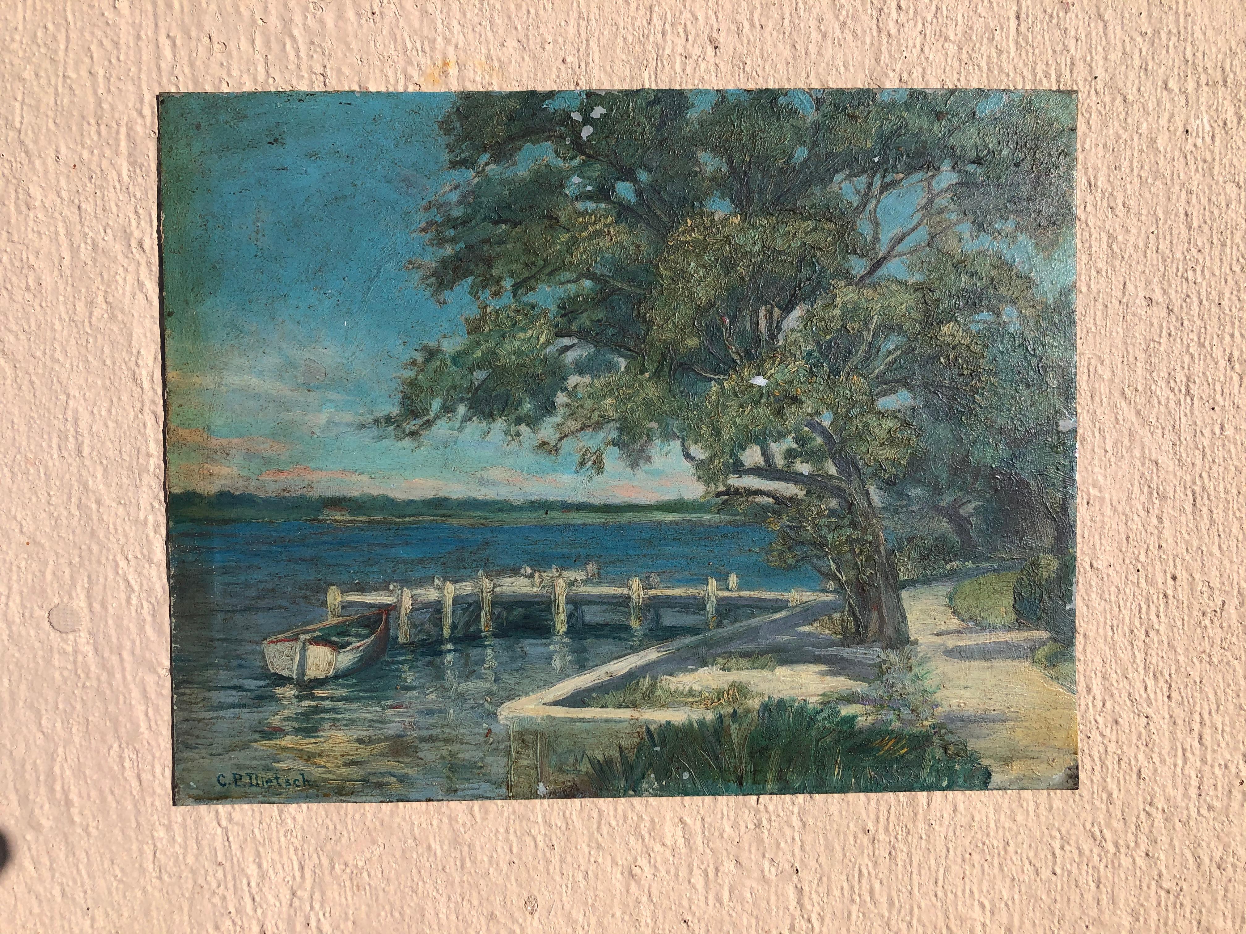 C.P. Dietsch Old Florida Landscape - Painting by Clarence Percival Dietsch