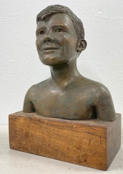 Rex Dietderich „Frank, Alter von 14 Jahren“ Original Bronzeskulptur um 1970