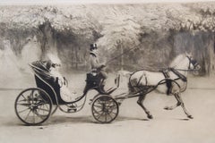 " Horse & Carriage " By Edgar Chahine