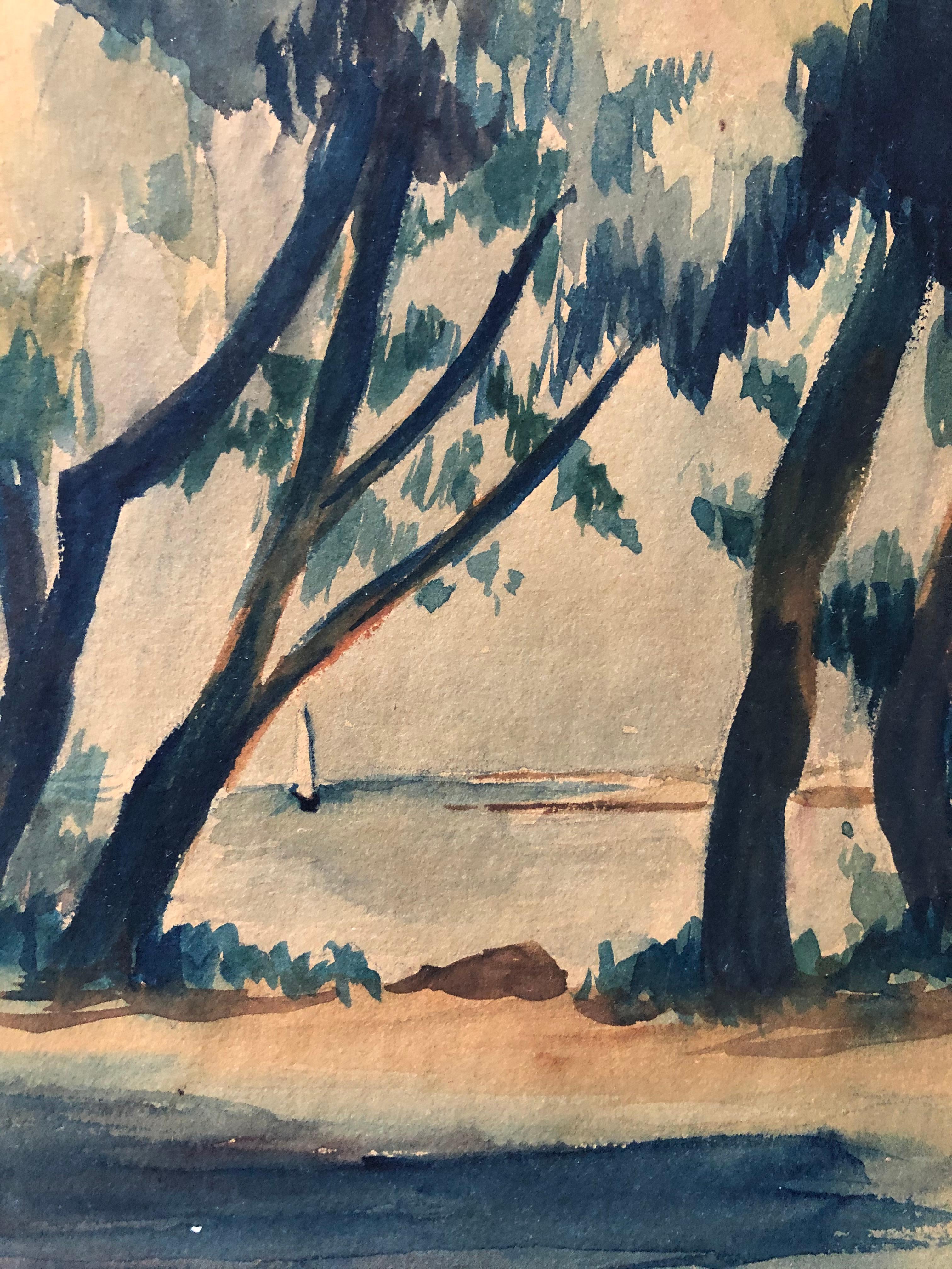 Allan Rohan Crite Porto di Boston in vendita 2