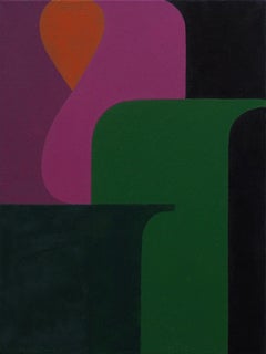 A Flower, Figurative Oil painting on Canvas, 2019,  40 x 30cm