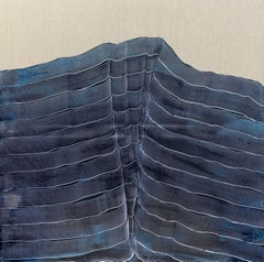 'Blue Strokes Over Blue' Maria Jose Benvenuto, unique contemporary painting