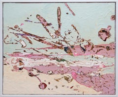 'Marmong Point', Contemporary abstract mixed media painting