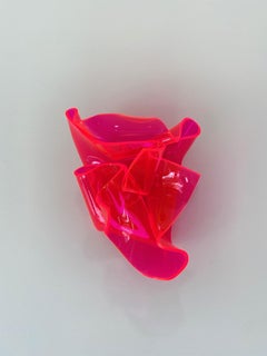 'Little Pink Fluro Delight', Colourful contemporary sculpture