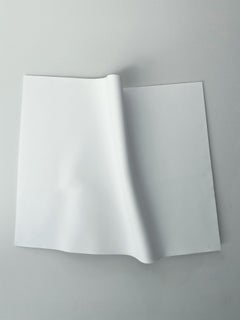 'Morphed Matt White Rectangle', Contemporary abstract wall sculpture