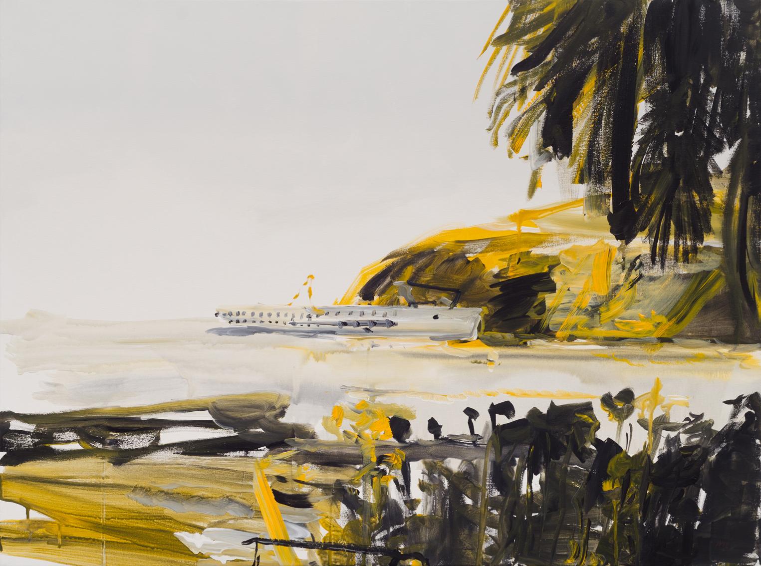  Michael Taylor  Figurative Painting - 
The Golden One
, Contemporary figurative landscape acrylic painting on canvas