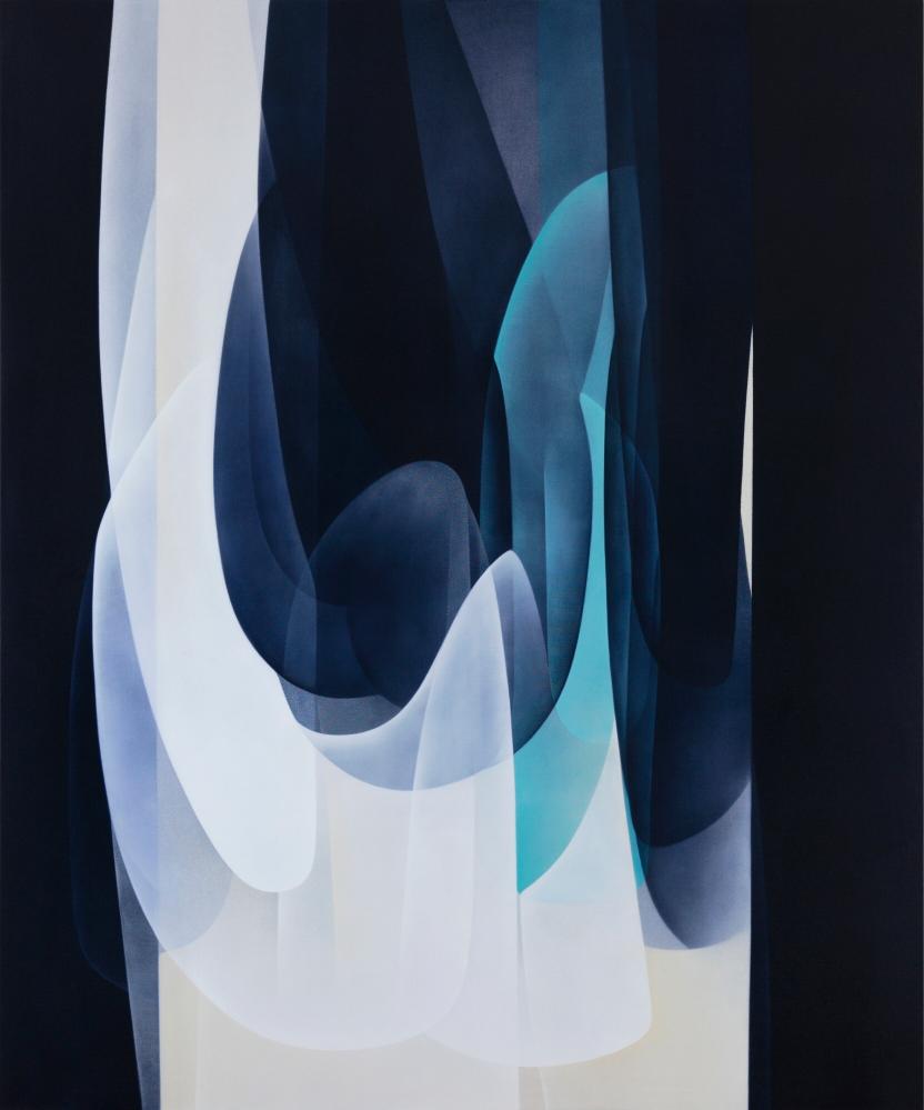 Agneta Ekholm Abstract Painting - 'Unfolding Presence', acrylic abstract contemporary painting on canvas